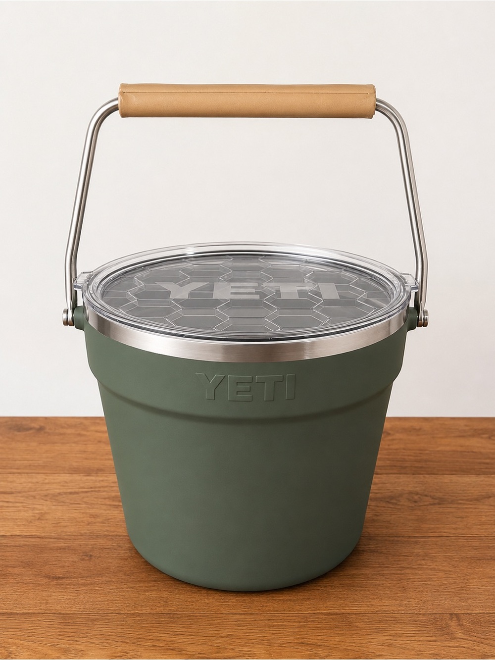 YETI Rambler Ice Bucket / Beverage Tub with Lid – Camp Green (Rare Color)